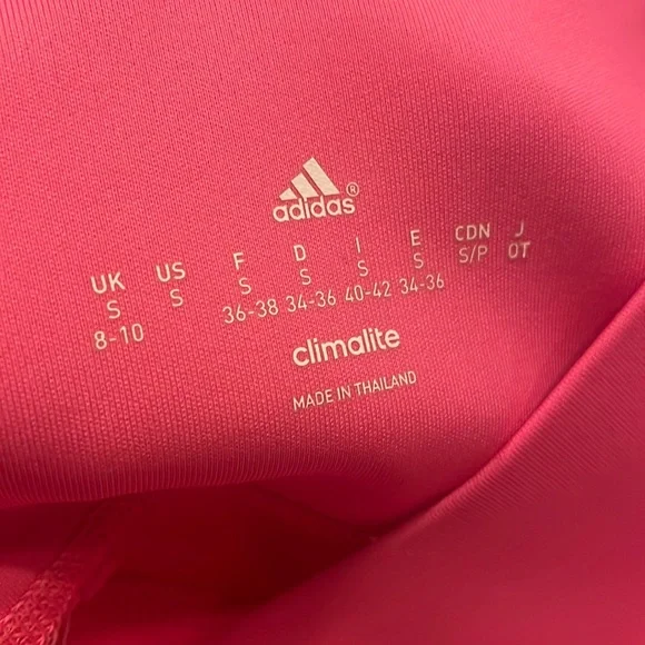 Adidas Climate Pink Leggings, Small, work out pants, yoga, soft, sleek Womens - Picture 5 of 6